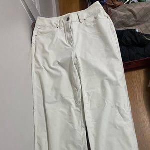 Lululemon City Sleek Pant Utilitech Fabric size 26 color Bone